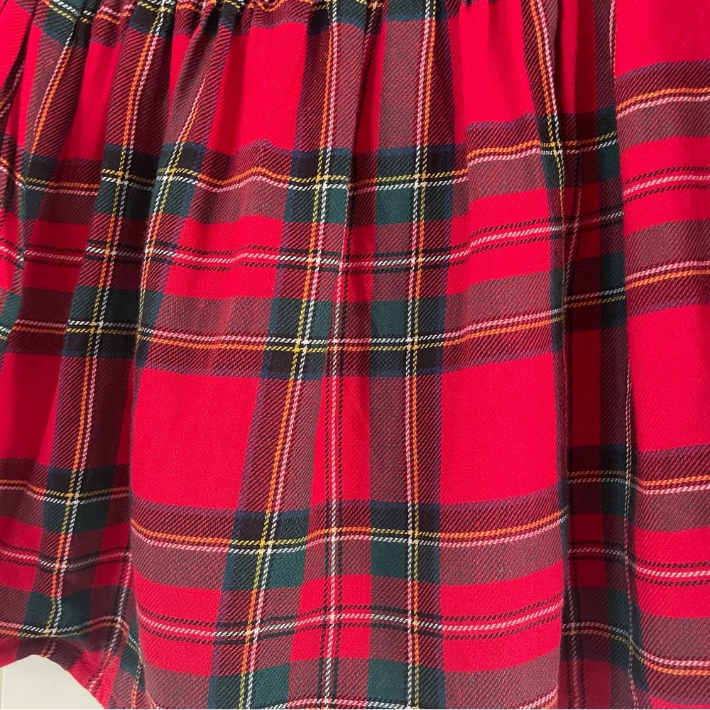 H&M Christmas red tartan plaid toddler girl's dress bundle size 3-4 - Picture 7 of 13